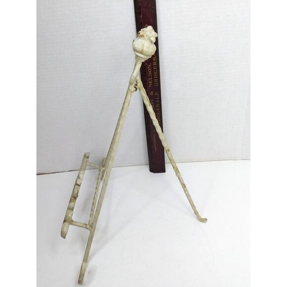 Vintage Metal Ornate Easel Book Bible Art Stand 13" Tall - Picture 9 of 10